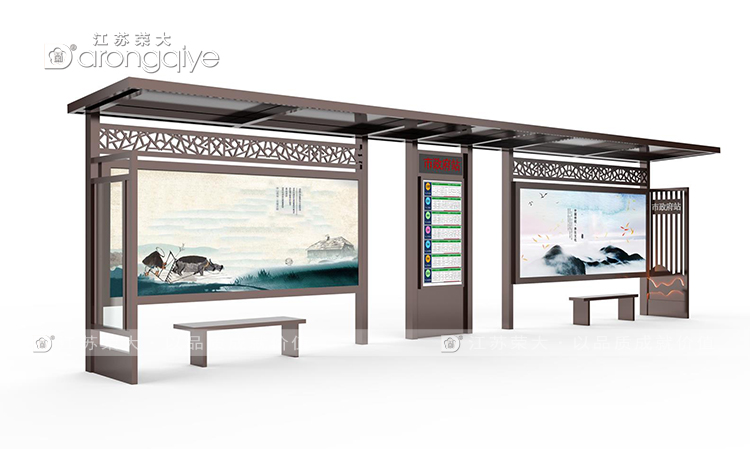 仿古候車亭——城市中的歷史與現(xiàn)代交融