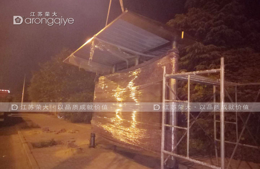 廣東候車亭安裝圖